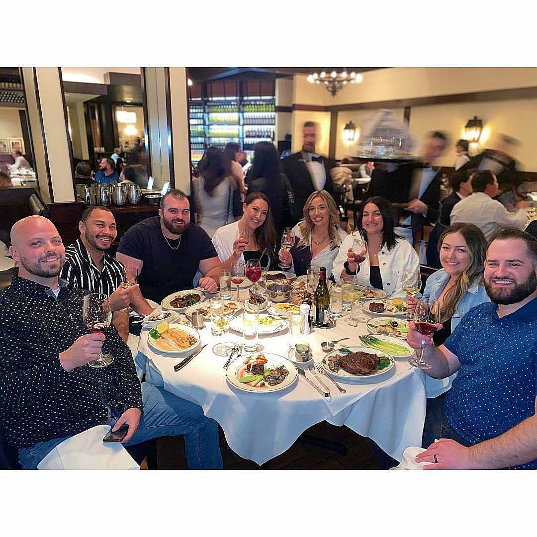 Our favorite holiday (Kads birthday) LOL at Joe's Seafood!