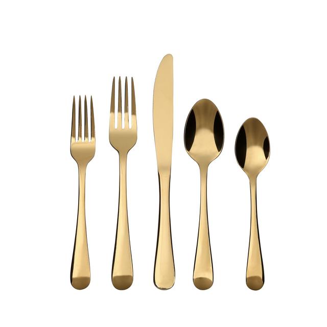 Better Homes & Gardens 20 Piece Arlo Flatware Set with Matte Finish