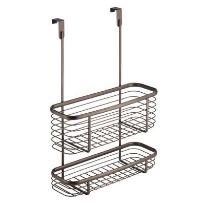 InterDesign Axis Over-the-Cabinet Steel Storage Basket 16" Bronze