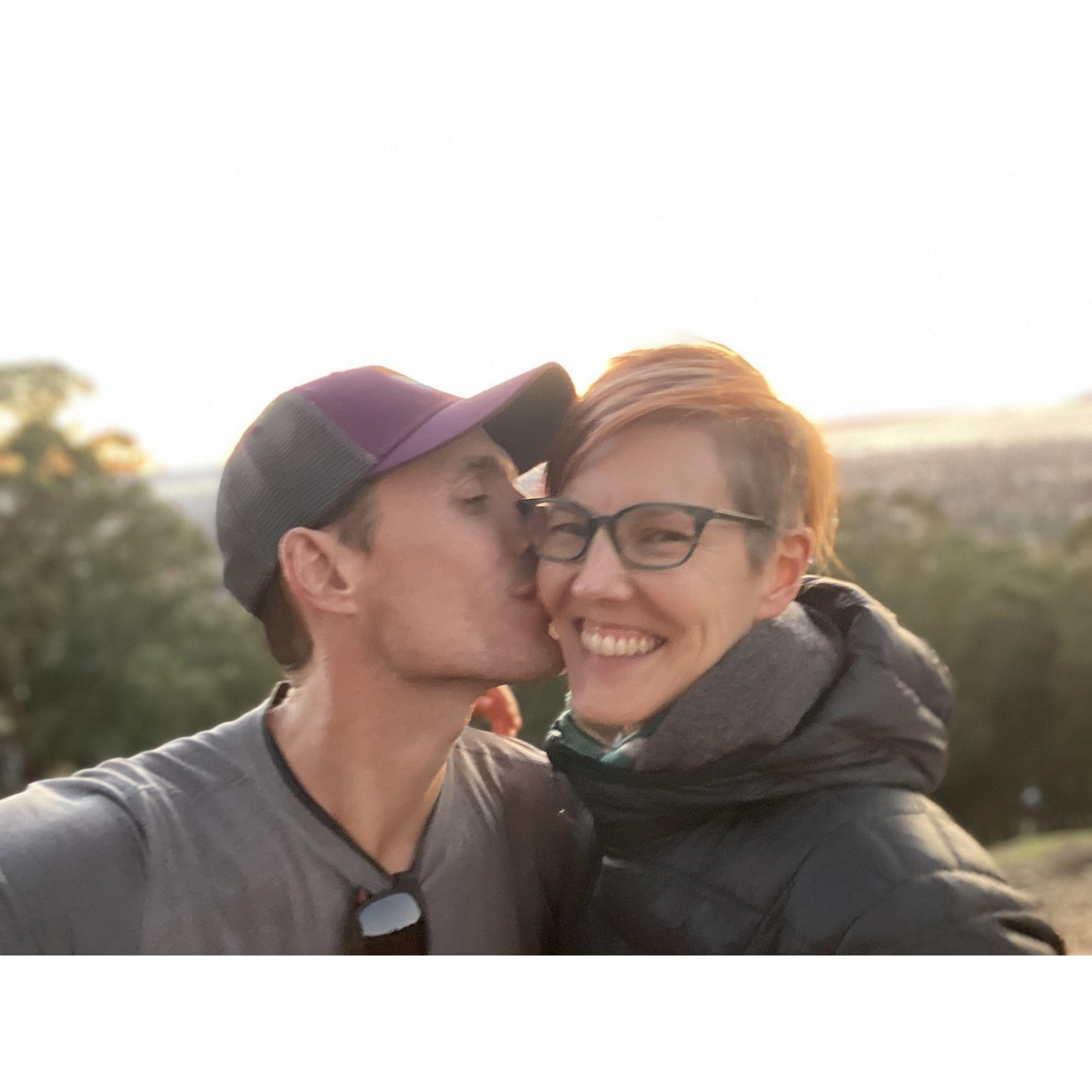 Nov 2022, proposal in the Berkeley Hills where we had our first date in 2009