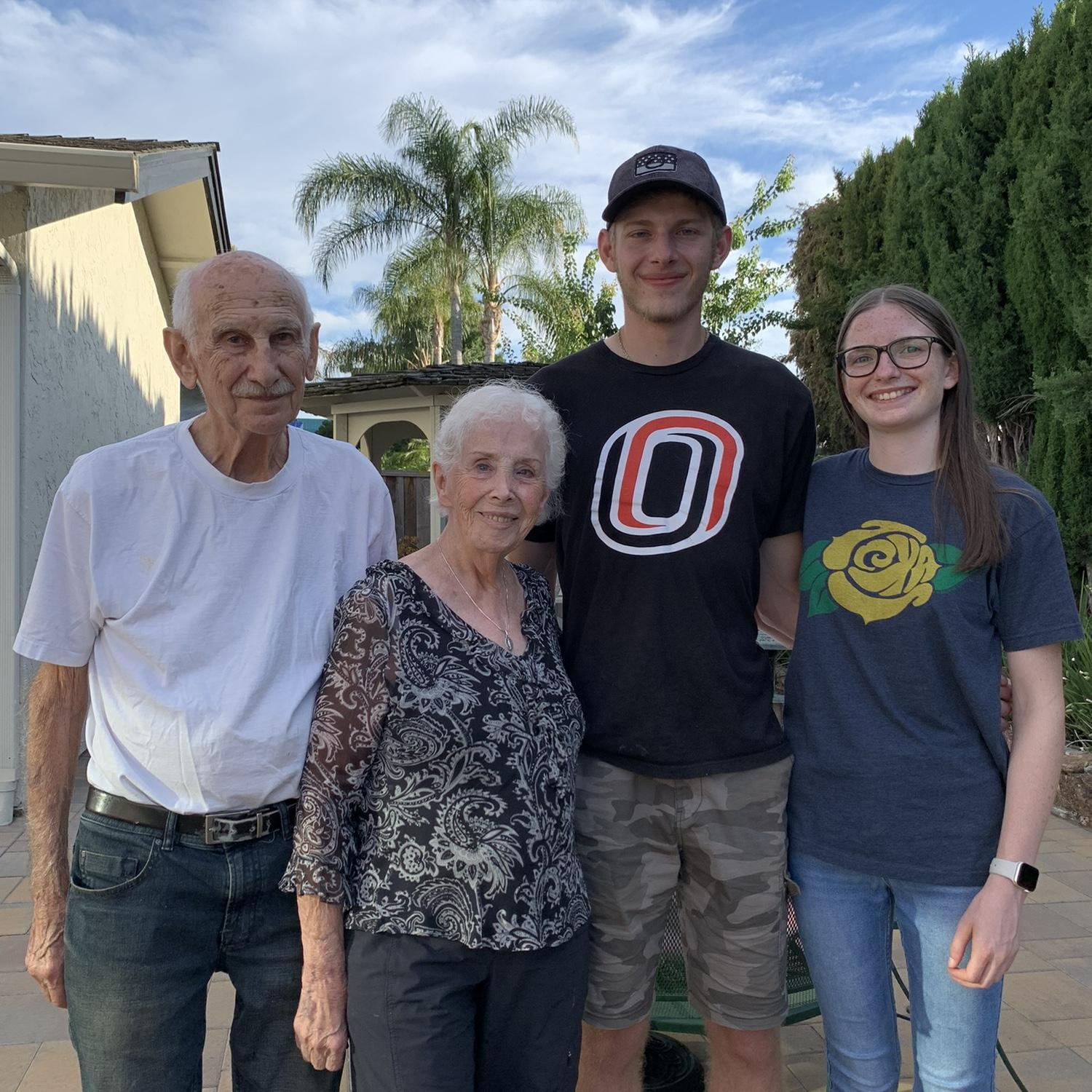 August 2023 - Us with Nate's grandparents!