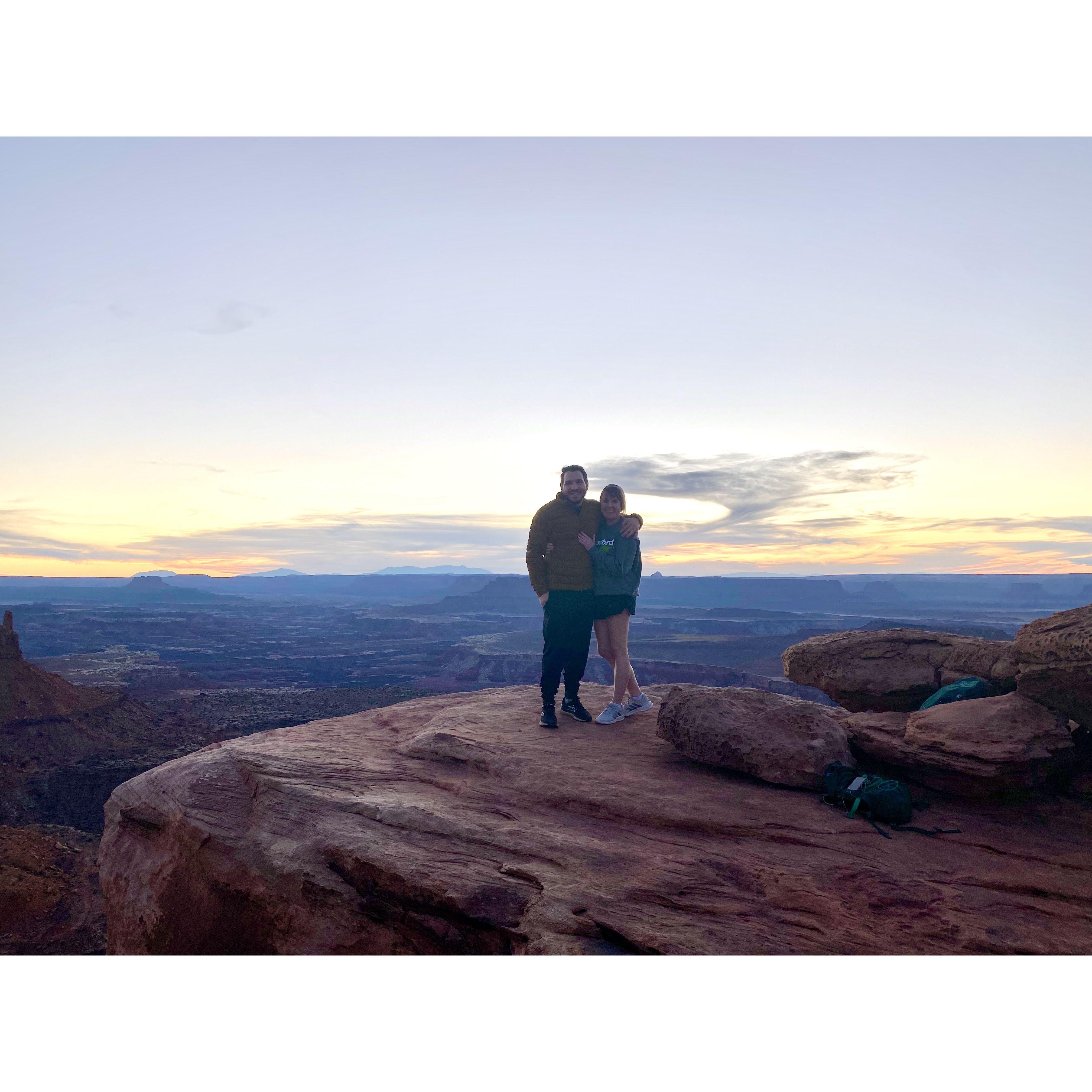Engaged in Canyonlands National Park, Oct 2022