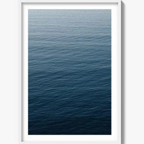 Kind of Blue - 31.5 x 44in - White Framed Photograph