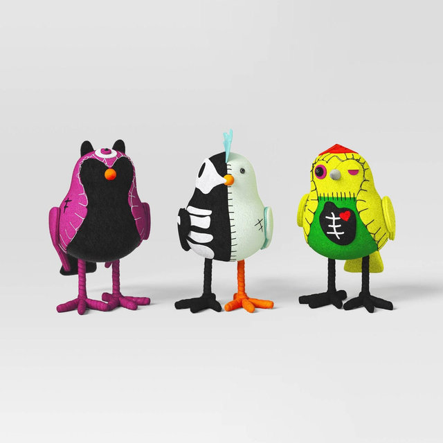 Featherly Friends™ 2017 Anniversary Bird Figurines 3pk - Hyde and EEK! Boutique™