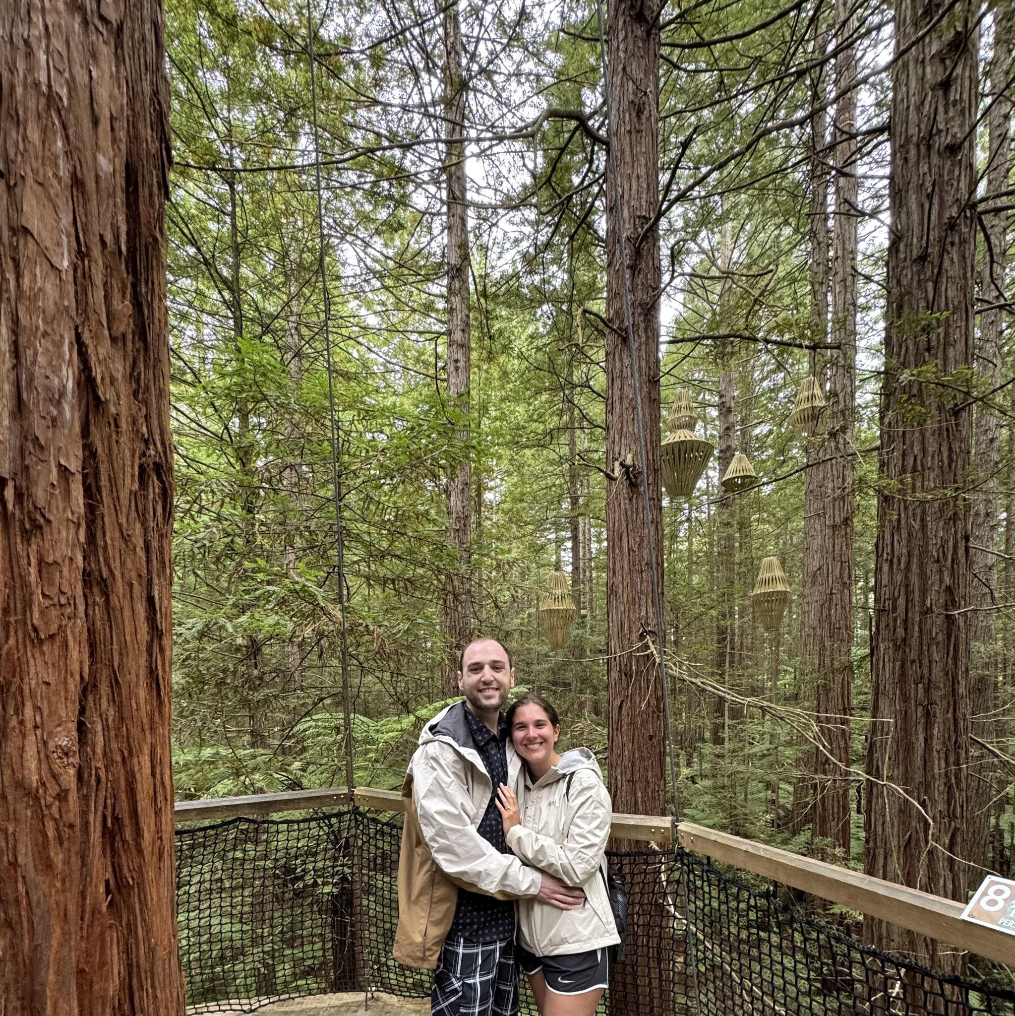 Moments after we got engaged in Rotorua, New Zealand!