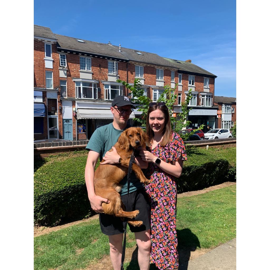 Outside our first flat together