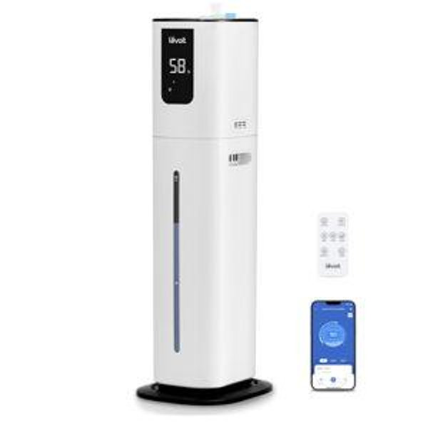 LEVOIT OasisMist 1000S (10L) Smart Humidifier for Home Large Room Bedroom, Last 100 Hours Suitable for Indoor Plant, Cover up to 600ft², Easy Top Fill, Remoter & Voice Control, Auto Mode, Quiet, White