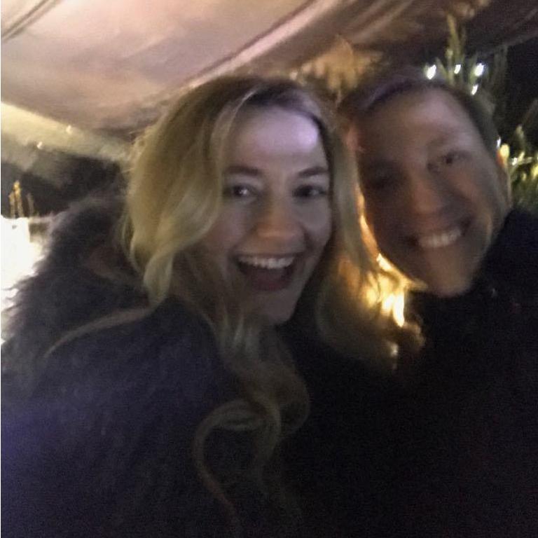 On the merry-go-round at the Edinburgh Christmas Market