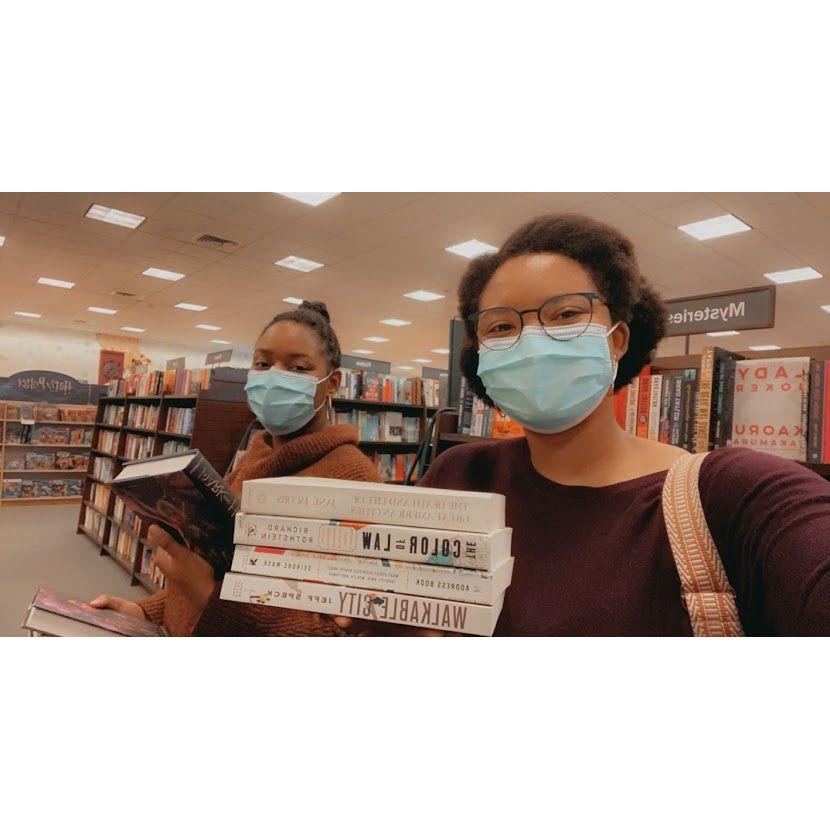 12/19/2021: Two girls in their natural environment - A Barnes and Noble