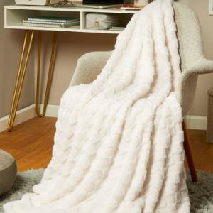 Mainstays by Becky G. & Alejandra Ivory Faux Fur Throw, 50" x 60"