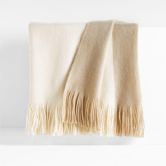 Tepi 70"x55" Natural Throw Blanket