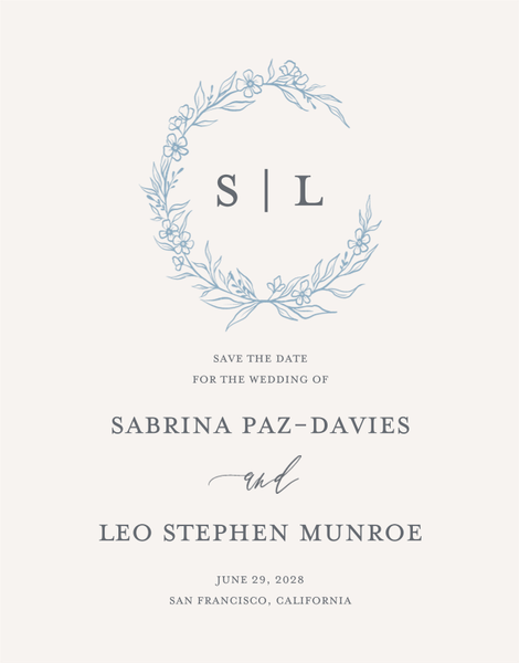 Goundry Wreath | Light Oatmeal | Zola Save The Dates