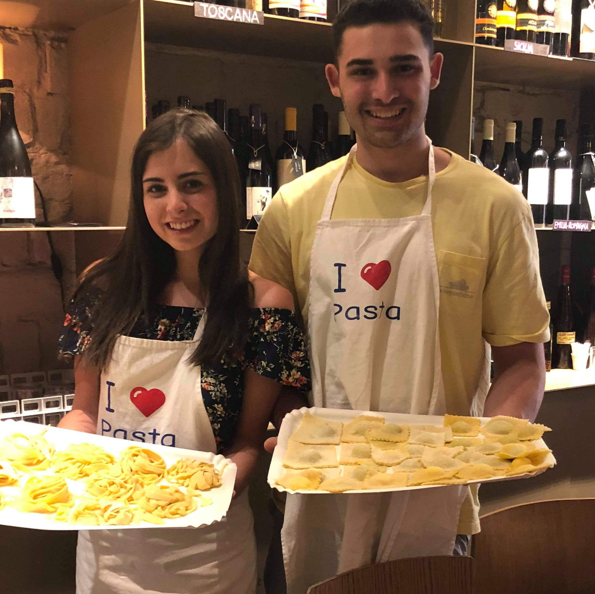 Summer 2018, making pasta in Florence, Italy