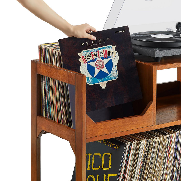 Crosley Furniture, Asheville Large Record Storage Console | Zola