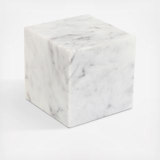 Cora Cube Tabletop Accent Marble