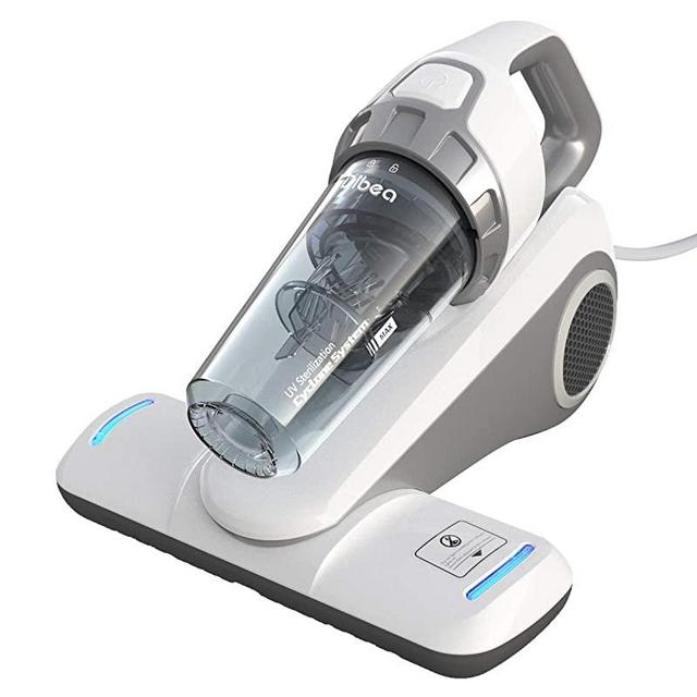Dibea Bed Vacuum Cleaner with Roller Brush Corded Handheld, White
