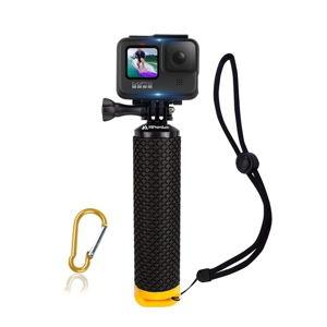 Waterproof Floating Hand Grip Compatible with GoPro Hero 12 11 10 9 8 7 6 5 4 3+ 2 1 Session Black Silver Camera Handler & Handle Mount Accessories Kit for Water Sport and Action Cameras (Yellow)