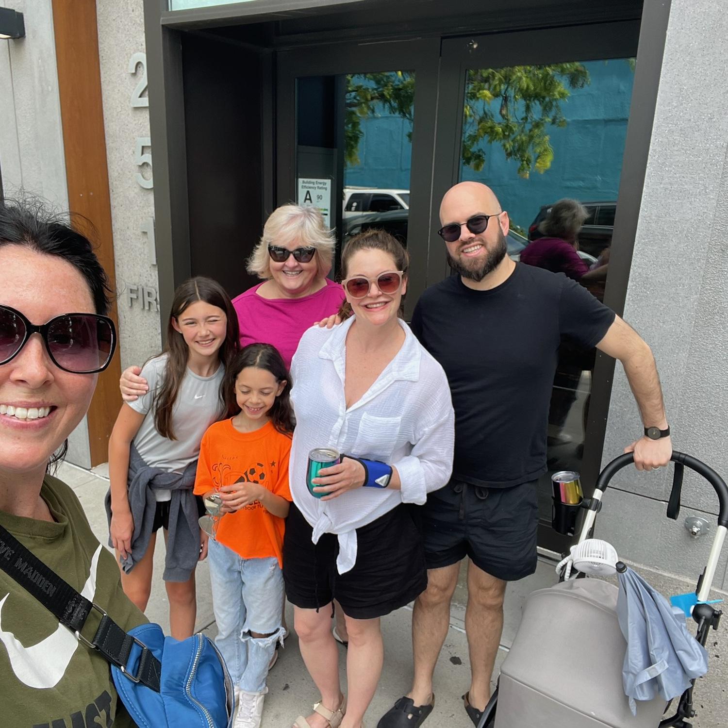 One of our daily family "promenades" while on parental leave - July 2024