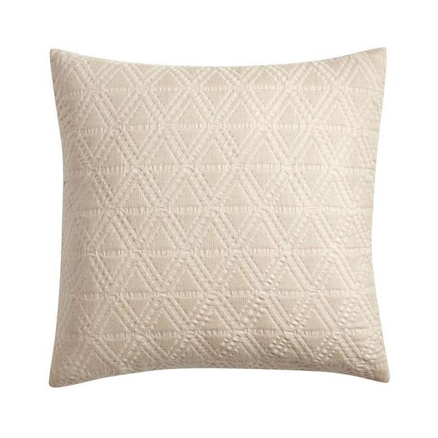 Diamond Matelasse Sham, Oatmeal, Euro