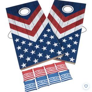 Triumph 2 ft. x 4 ft. Patriotic LED Cornole Set