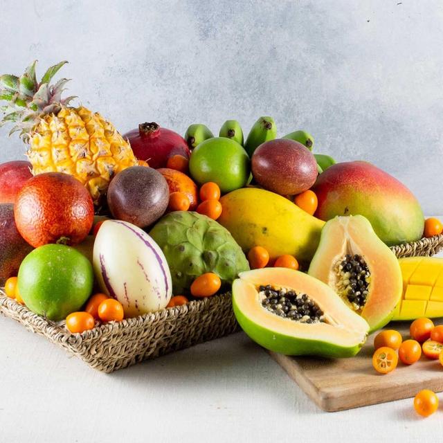 Deluxe Exotic and Tropical Fruit Basket | Tropical Fruit Box | Taste of the Tropics