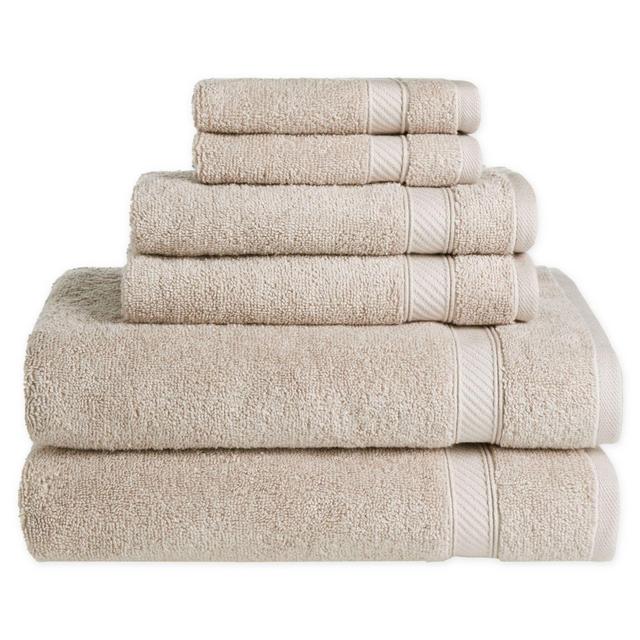 Nestwell™ Hygro Cotton Solid 6-Piece Towel Set in Feather Tan