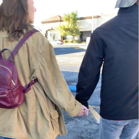 12.24.21 - Walking to the CVS by our first apartment together (Photo Credit: Emma)