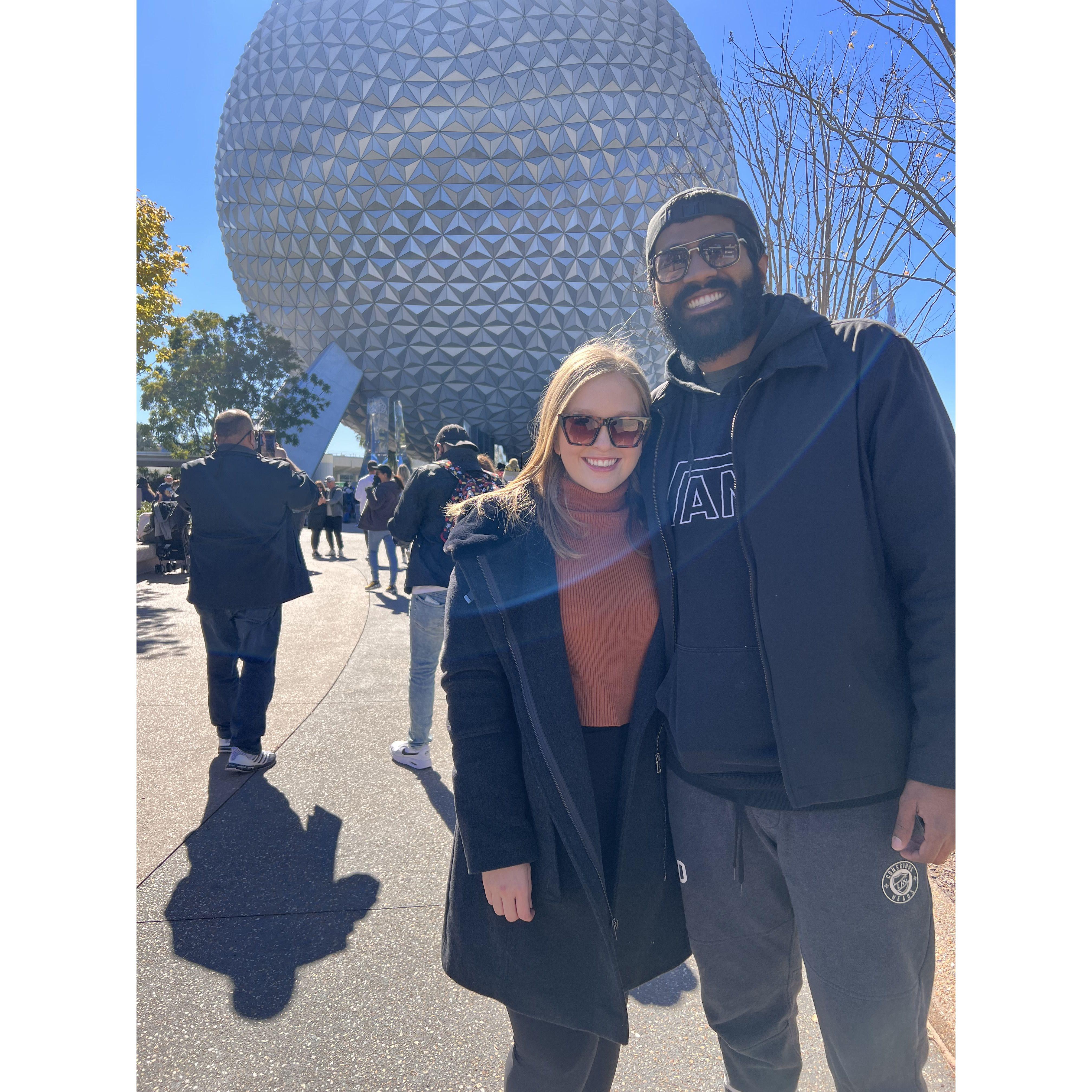 Our first of many Disney days!