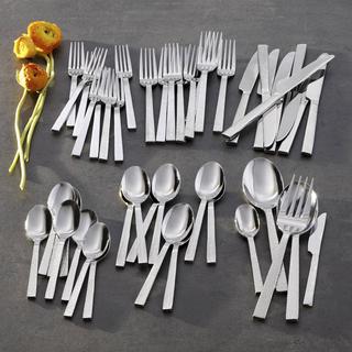 Chef's Table Hammered 45-Piece Flatware Set, Service for 8