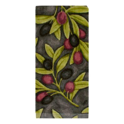 KitchenSmart® Colors Painterly Olives Fiber Reactive Kitchen Towel in Grey