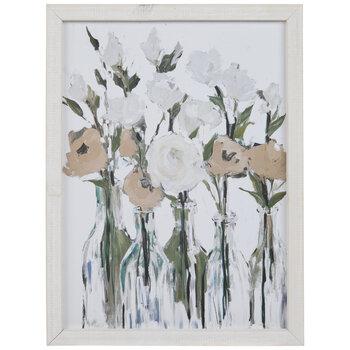 Flowers In Vases Wood Wall Decor
