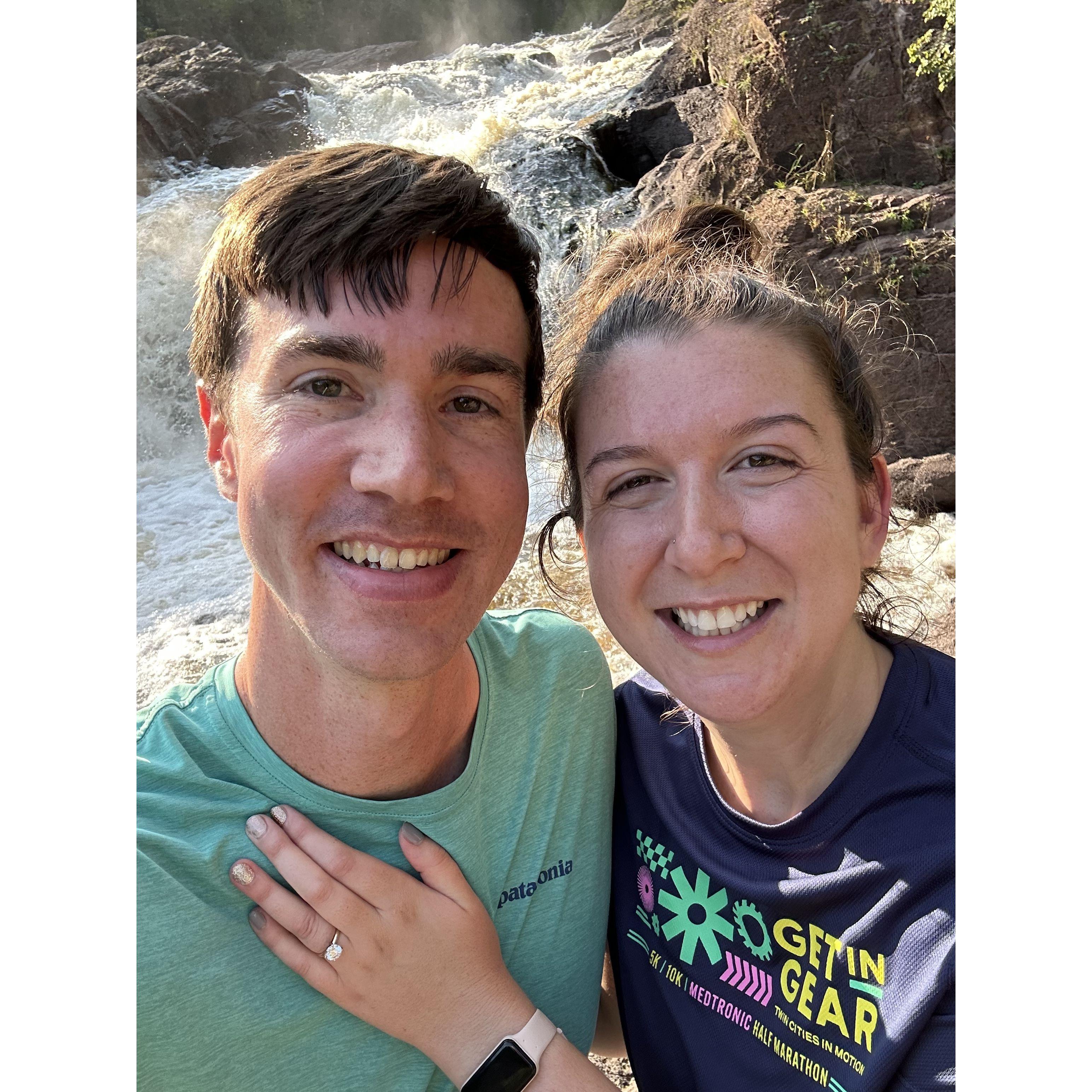 Moments after Joe proposed to Becca :)