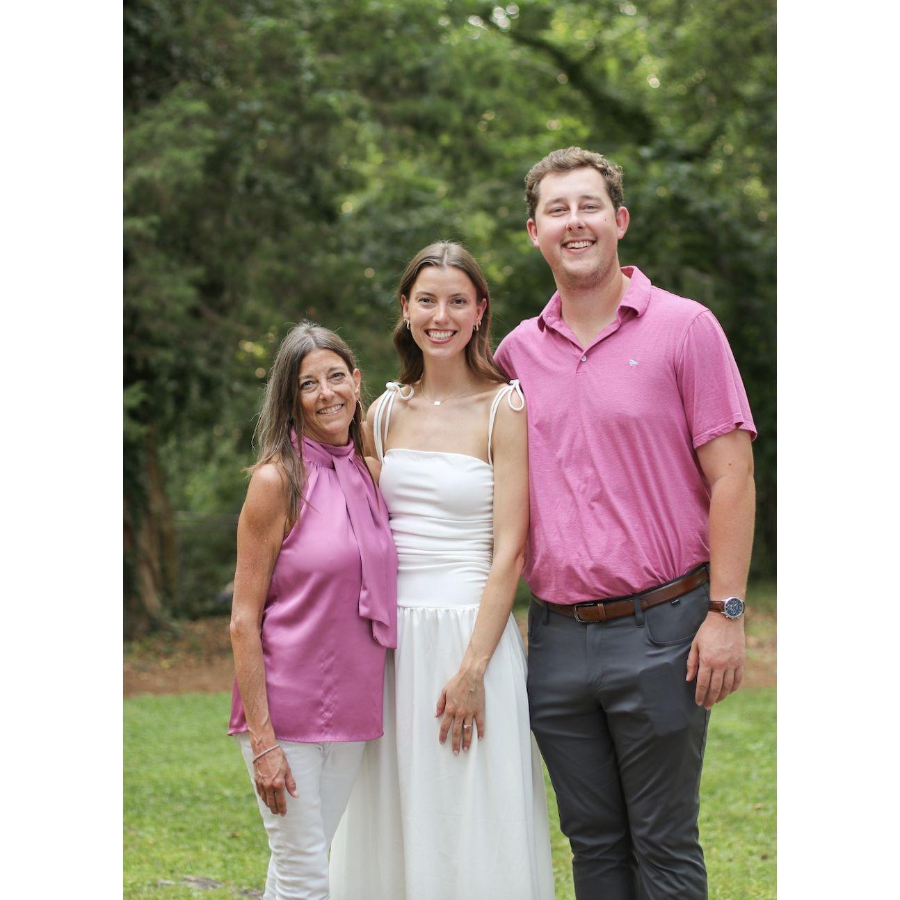 Kyle and my mom wore cute matching outfits!
