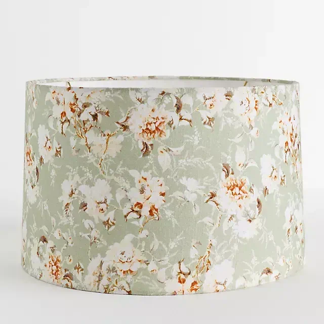 Printed Fabric Drum Lamp Shade