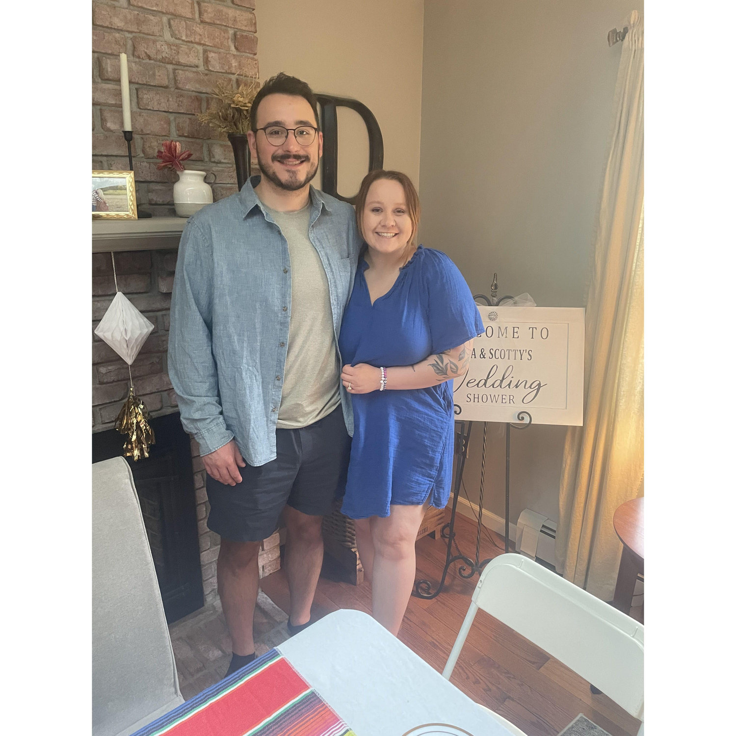 Celebrating our friends at their wedding shower!