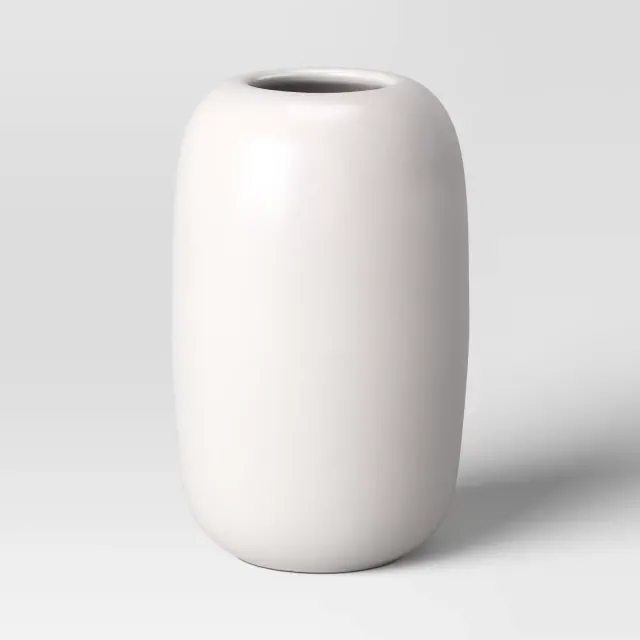 Ceramic Pill Vase White - Room Essentials™