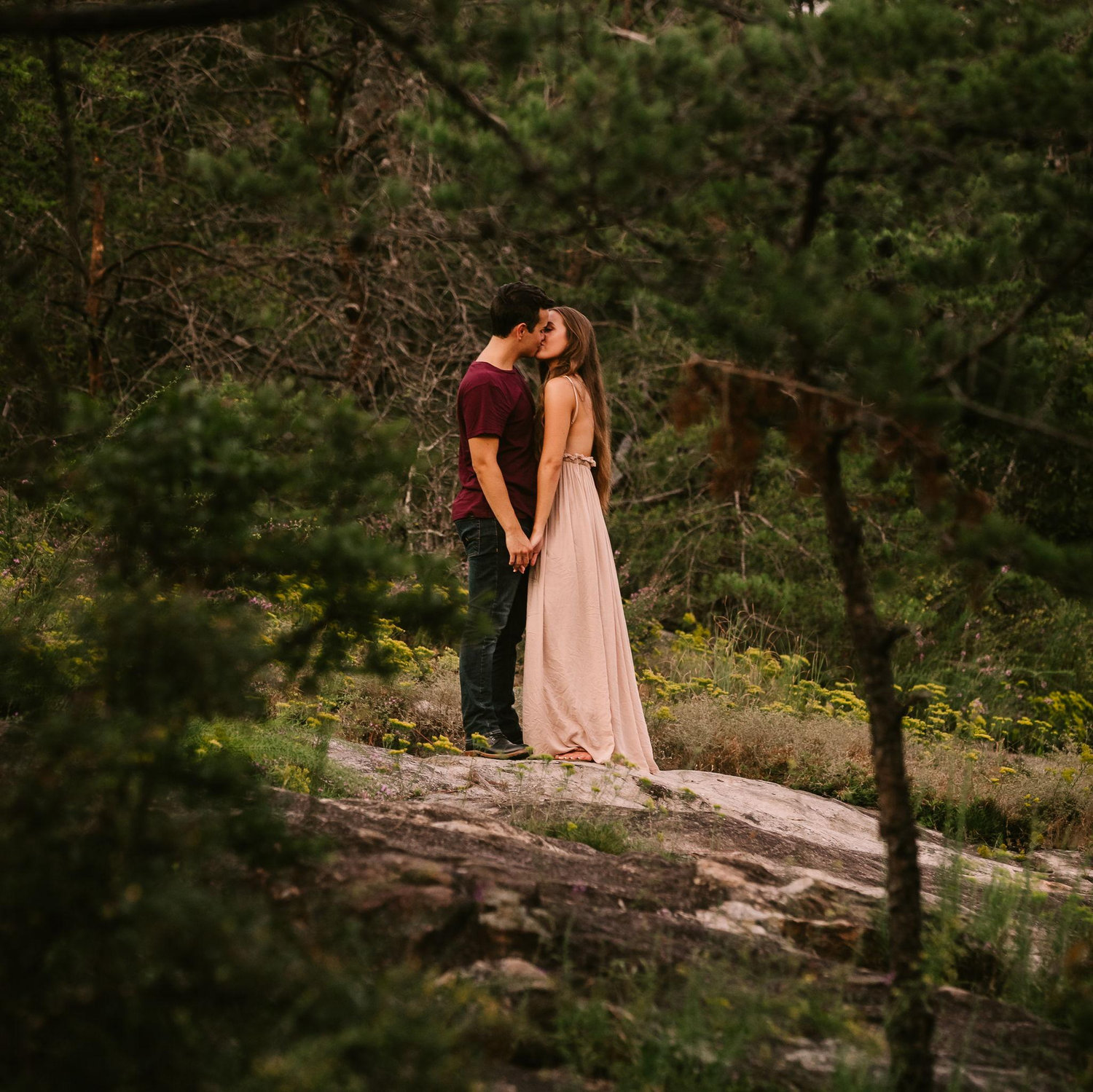 2018, September. Our first "modeling" shoot together. Moss Rock Preserve.