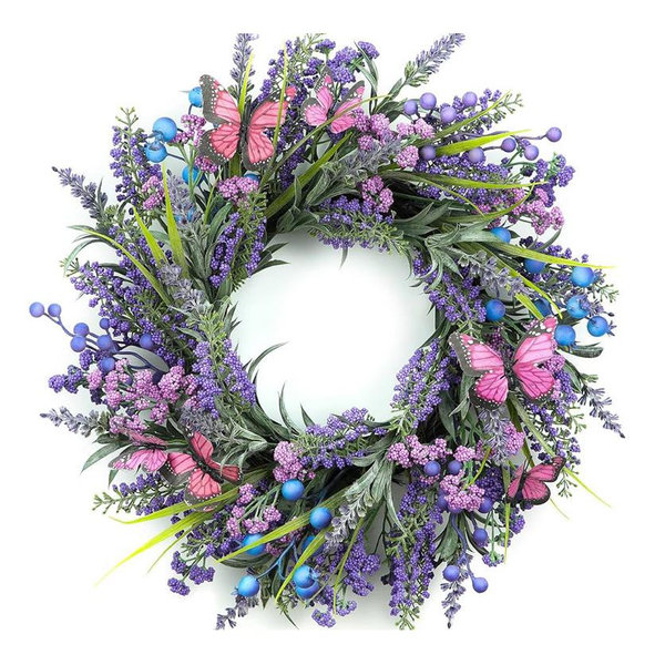 18" Lavender Door Wreath