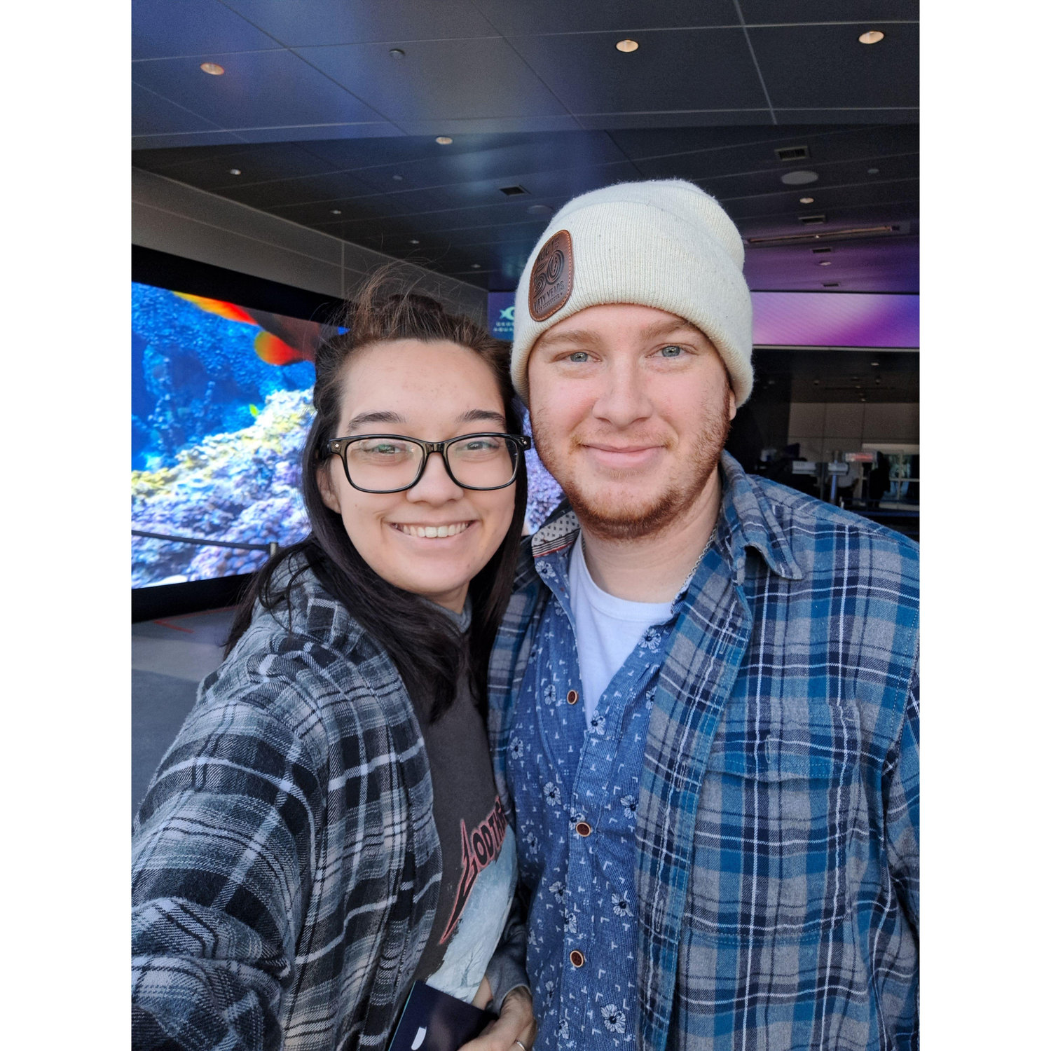 Em got Aaron tickets to the Georgia Aquarium, but he surprised her with the otter encounter!