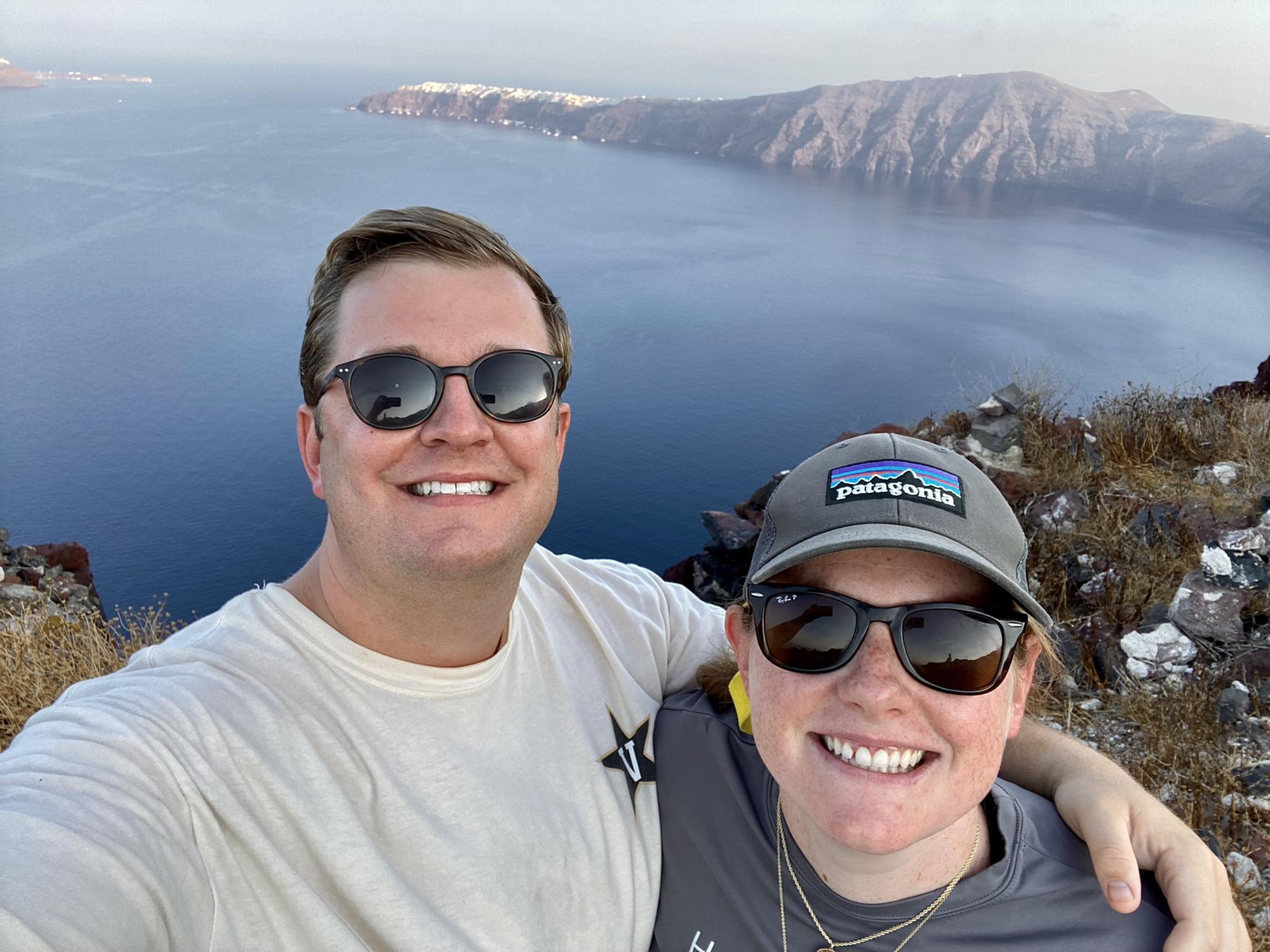 Doing some hiking around the Santorini caldera. August 2022.