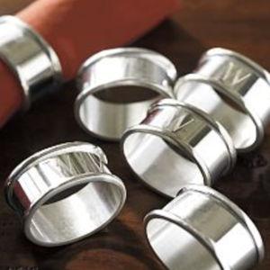 Silver Napkin Rings set of 4