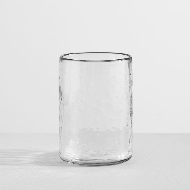 Hammered Glass Tumbler, 15 oz., Single - Clear