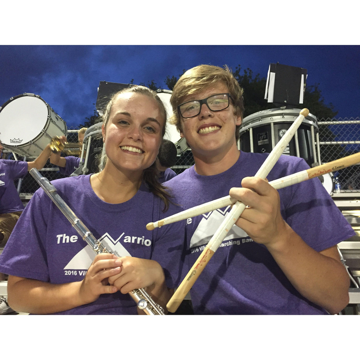 The first place we started talking was in band.