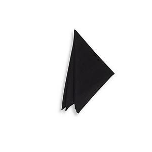 Basics Solid Napkins in Black (Set of 4)