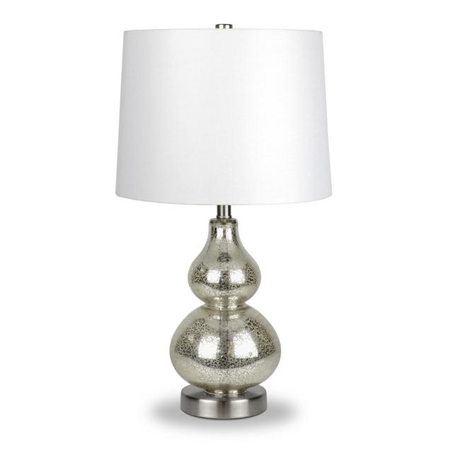 Hudson&canal Katrina Table Lamp in Silver