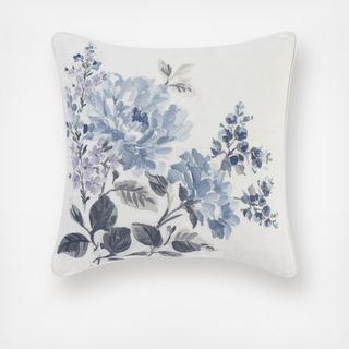 Chloe Embroidered Flower Decorative Pillow