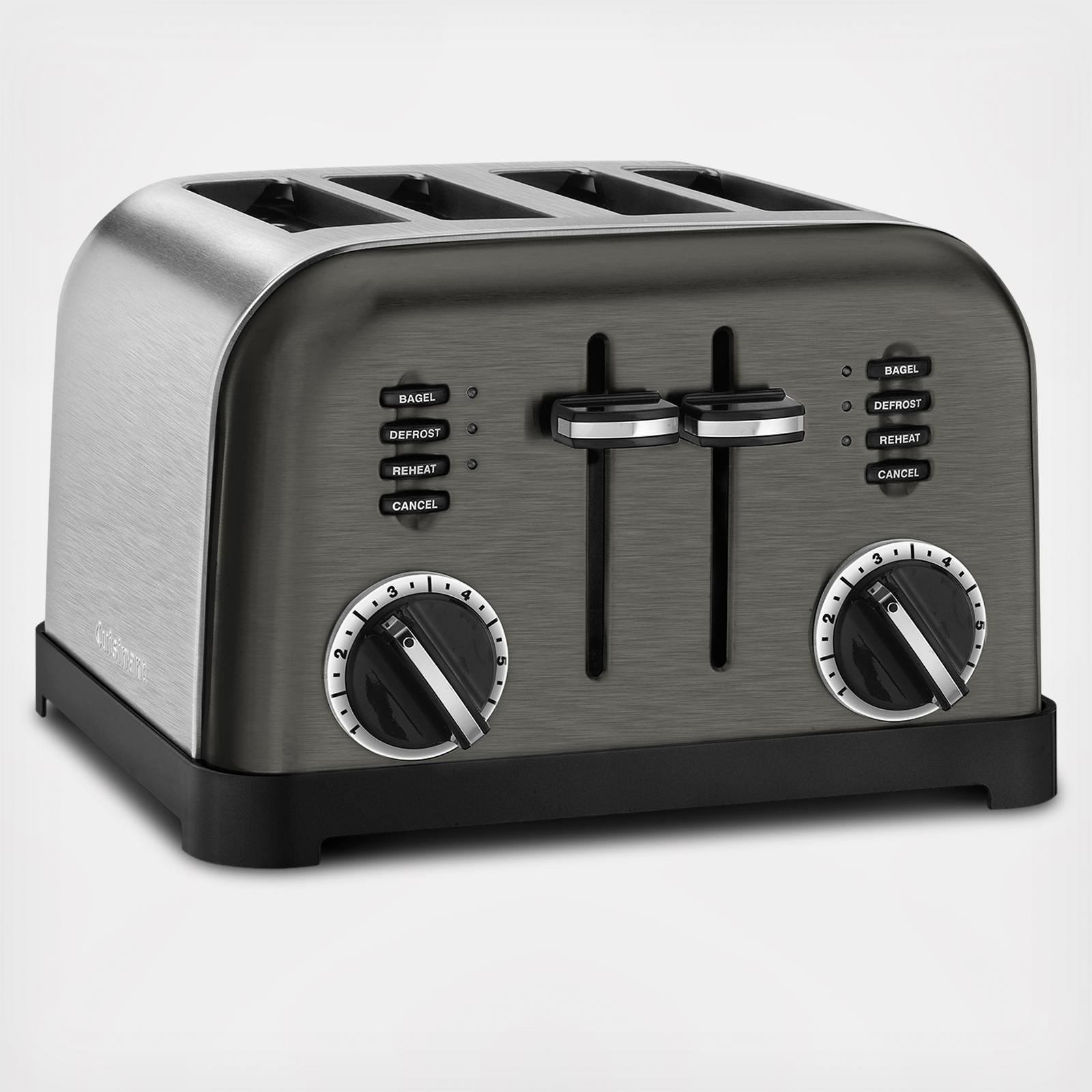 Cuisinart, 4-Slice Metal Classic Toaster CPT-180BKSP1 | Zola