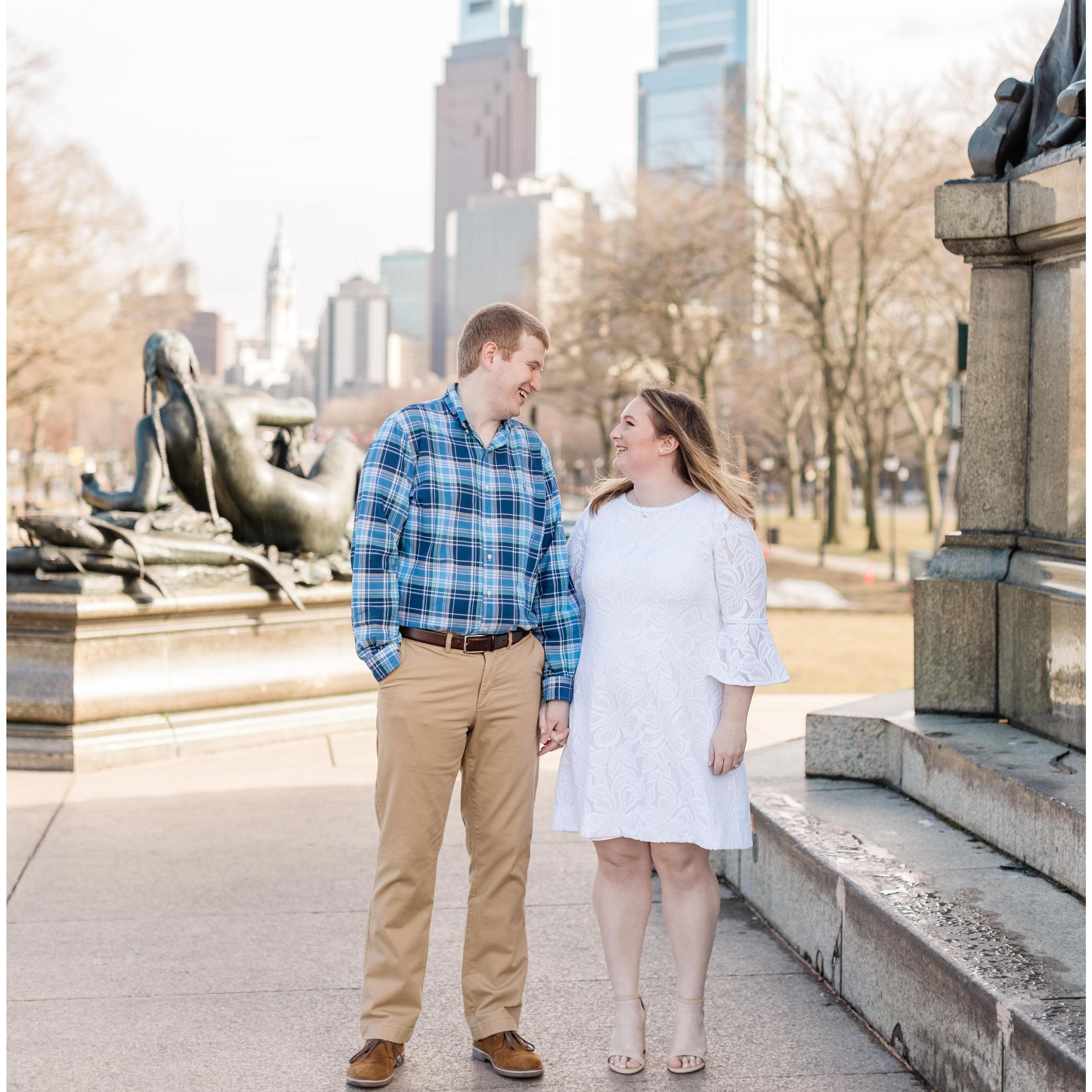 Engagement Photos - Philadelphia Museum of Art - February 2021