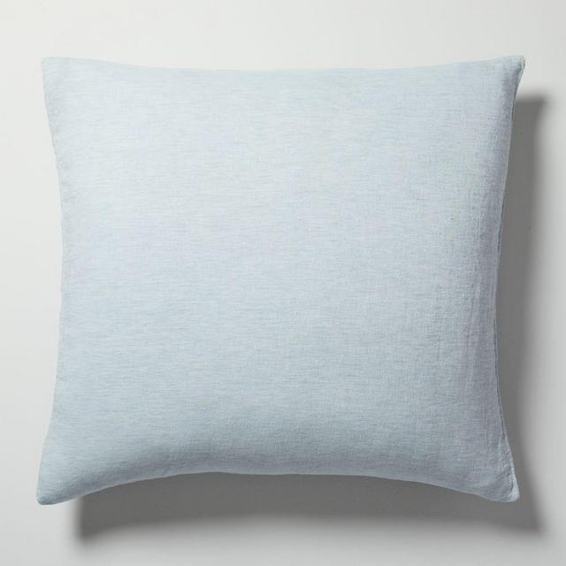 Belgian Flax Linen Melange Euro Sham, Washed Gemstone