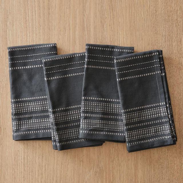 Riviera Table Linens Napkin, Set of 4, Slate, 18X18